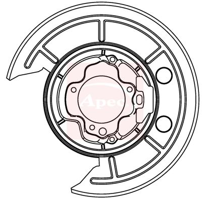 Apec Brake Disc Splash Panel ASG1012 - image 2