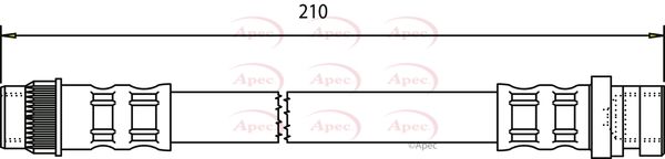Apec Brake Hose HOS3475 - image 2