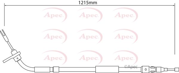 Apec Handbrake Cable CAB1550 - image 2