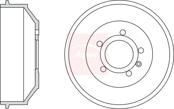 Apec Brake Drum DRM9945 - image 2