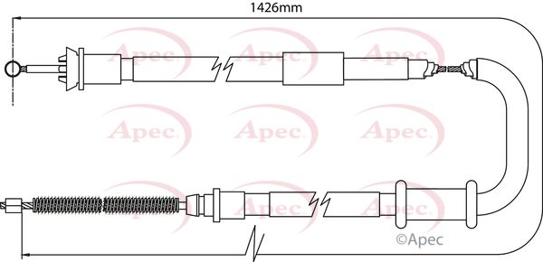 Apec Handbrake Cable CAB1094 - image 2