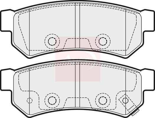 Apec Brake Pads Set PAD2011 - image 2
