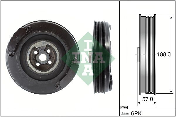 INA Crankshaft Pulley (tvd) 544000210 - image 2
