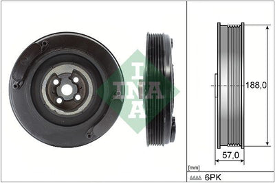 INA Crankshaft Pulley (tvd) 544000210