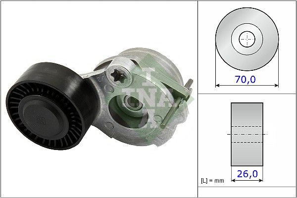 INA Drive Belt Tensioner Pulley 534047010 - image 2