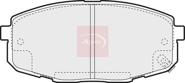 Apec Brake Pads Set PAD1350 - image 2