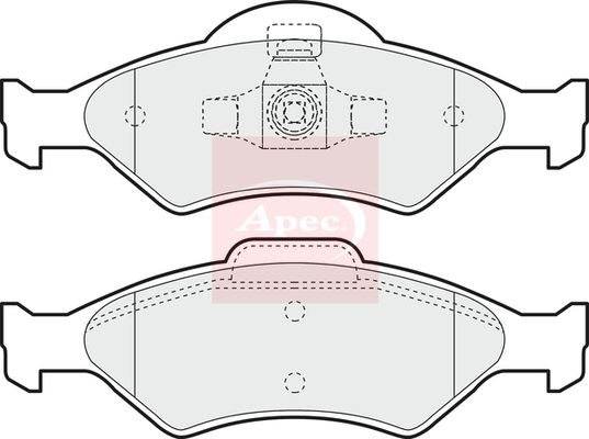 Apec Brake Pads Set PAD1125 - image 2