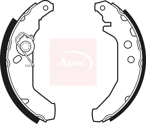 Apec Brake Shoes Set SHU465 - image 2