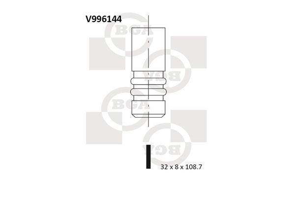 BGA Exhaust Valve V996144 - image 2