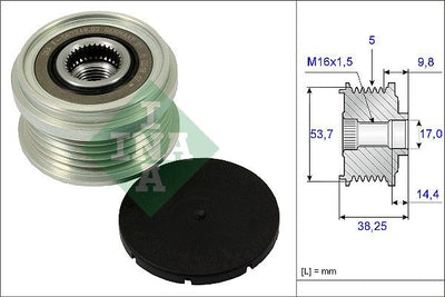 INA Overrunning Alternator Pulley 535024210