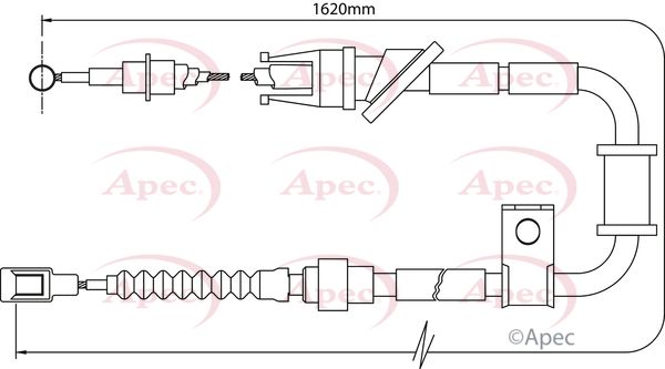 Apec Handbrake Cable CAB1509 - image 2