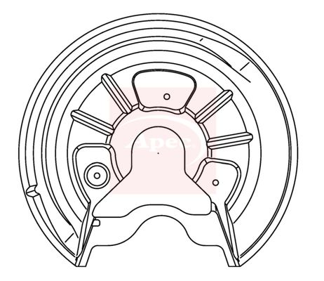 Apec Brake Disc Splash Panel ASG1051 - image 2