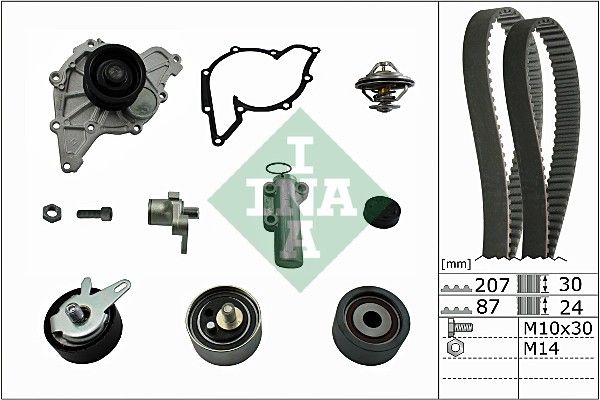 INA Timing Belt Kit & Water Pump 530053930 - image 2