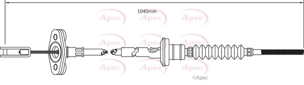 Apec Clutch Cable CAB5001 - image 2