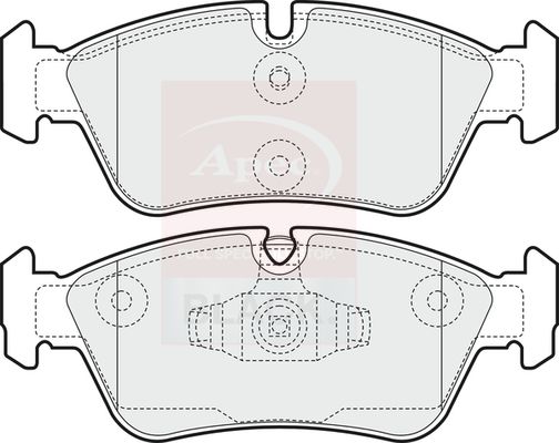 Apec Brake Pads Set PAD1464B - image 2