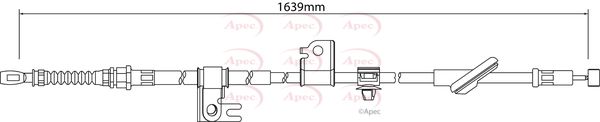 Apec Handbrake Cable CAB1220 - image 2