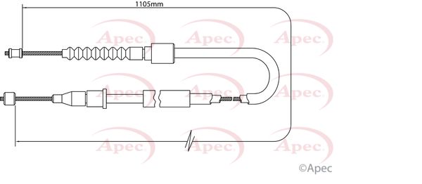Apec Handbrake Cable CAB1469 - image 2