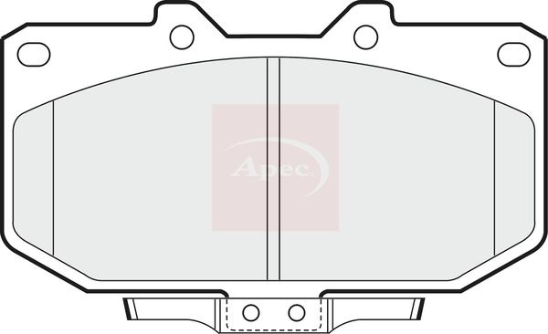 Apec Brake Pads Set PAD698 - image 2