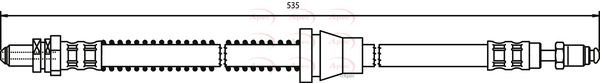 Apec Brake Hose HOS3054 - image 2