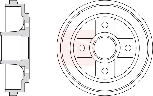 Apec Brake Drum DRM9970 - image 2