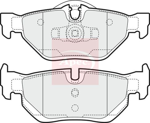 Apec Brake Pads Set PAD1447 - image 2