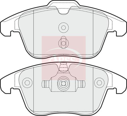 Apec Brake Pads Set PAD1503 - image 2