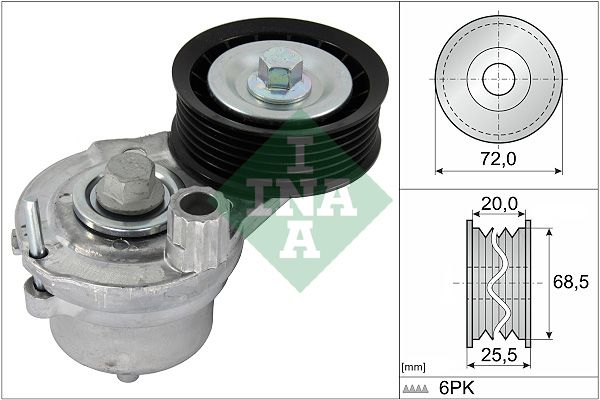 INA Drive Belt Tensioner Pulley 534070310 - image 2