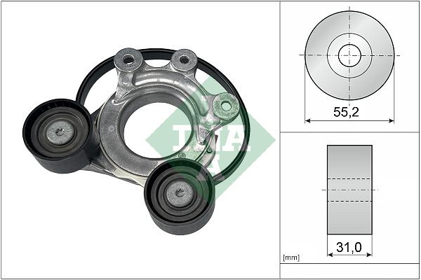 INA Drive Belt Tensioner Pulley 534077410 - image 2