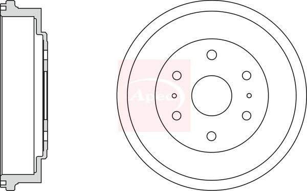 Apec Brake Drum DRM9972 - image 2