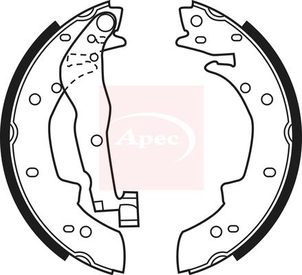 Apec Brake Shoes Set SHU524 - image 2