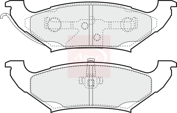 Apec Brake Pads Set PAD1069 - image 2