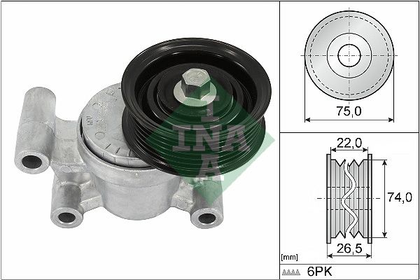 INA Drive Belt Tensioner Pulley 534029310 - image 2