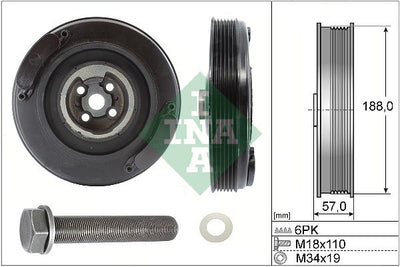 INA Crankshaft Pulley (tvd) 544000220