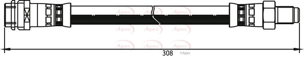 Apec Brake Hose HOS3804 - image 2