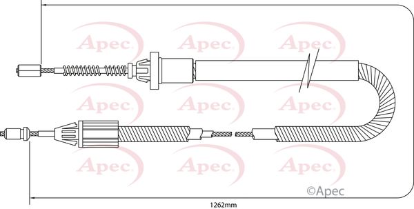Apec Handbrake Cable CAB1361 - image 2