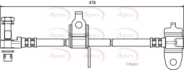 Apec Brake Hose HOS3556 - image 2