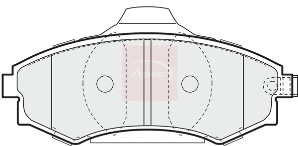 Apec Brake Pads Set PAD1203 - image 2