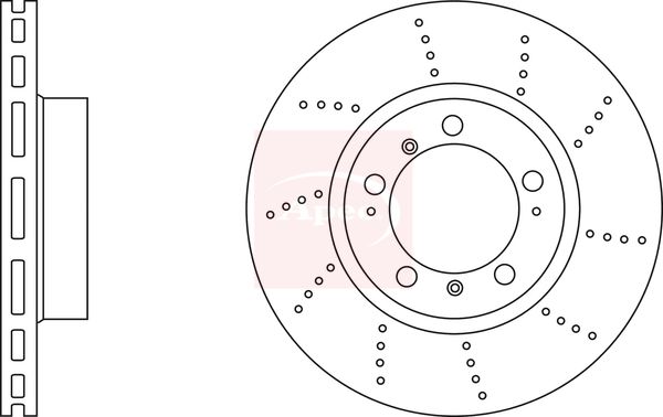 Apec Brake Disc DSK3059 - image 2