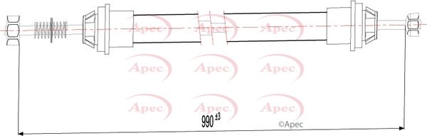 Apec Handbrake Cable CAB1577 - image 2