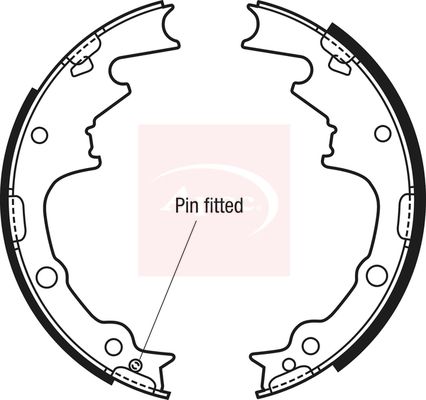 Apec Brake Shoes Set SHU702 - image 2