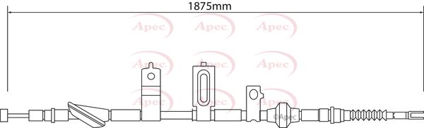 Apec Handbrake Cable CAB1213 - image 2
