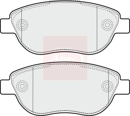 Apec Brake Pads Set PAD1630 - image 2