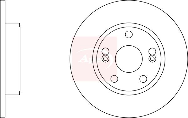Apec Brake Disc DSK2414 - image 2