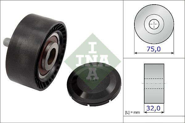 INA Drive Belt Deflection Guide Pulley 532072210 - image 2