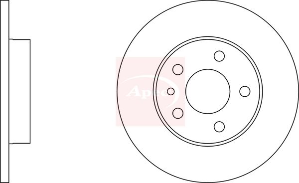 Apec Brake Disc DSK254 - image 2