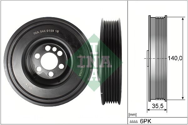 INA Crankshaft Pulley (tvd) 544015910 - image 2