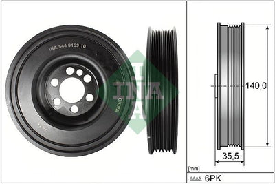 INA Crankshaft Pulley (tvd) 544015910