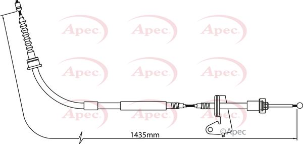 Apec Handbrake Cable CAB1297 - image 2