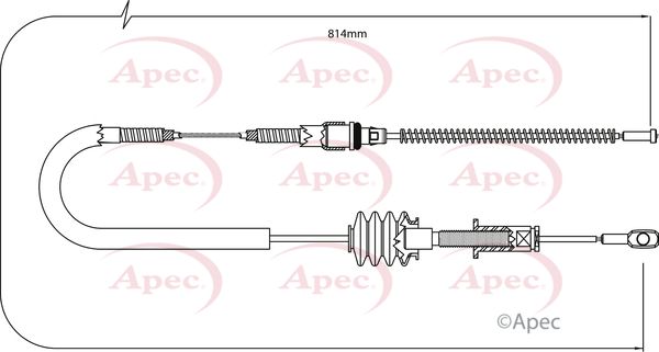 Apec Handbrake Cable CAB1261 - image 2