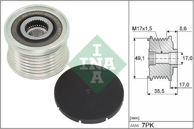 INA Overrunning Alternator Pulley 535034410